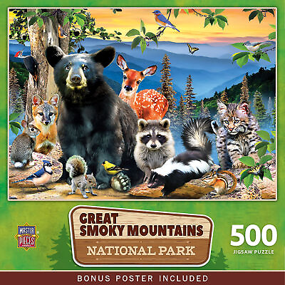 #ad MasterPieces Great Smoky Mountains National Park 500 Piece Jigsaw Puzzle $16.99
