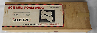 #ad Ace R C Mini Foam Wing Constant Chord Unused Original Box Owen Kampen 35quot; Span $36.95