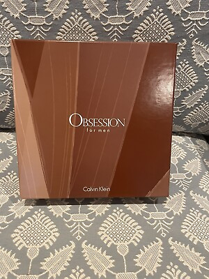Obsession For Men by Calvin Klein 2pc Gift Set 4oz EDT Spray 4oz After Shave $55.00