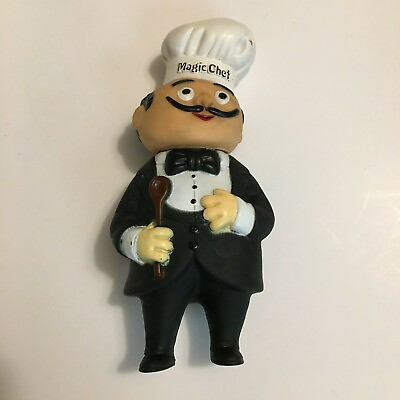 #ad Vintage MAGIC CHEF Brand Coin Bank Advertising Promotional Plastic Vinyl $9.00