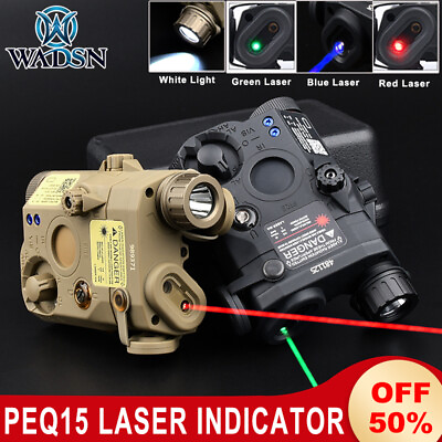 #ad Tactical PEQ15 Red Green Blue Laser Sight White Light Strobe NO IR Hunting PEQ $26.90