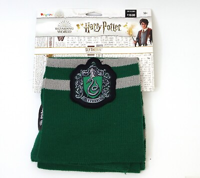 #ad Harry Potter Slytherin Scarf Costume Prop House Cosplay Halloween Knit New $16.99