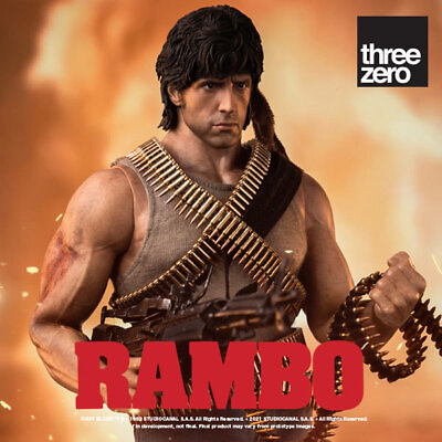 #ad Three Zero 3Z0288 John Rambo 1 6 Figure First Blood Hot Toys Medicom Enterbay Et $372.90