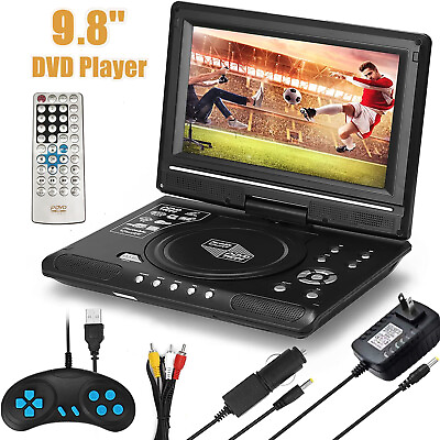 #ad #ad NEW Portable DVD Player HD CD TV Player 270° LCD Widescreen Card Reader Player $49.89