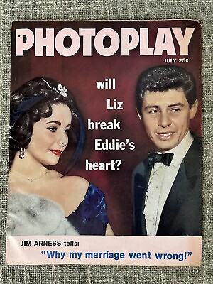 #ad Photoplay July 1959 Magazine Elizabeth Taylor Rock Hudson Sandra Dee $12.11