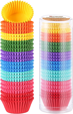 #ad Colored Mini Paper Cupcake Liners Vibrant Muffin Baking Cups 400 Count $13.18