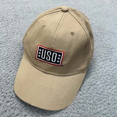 #ad USO Hat Cap Mens One Size Strapback Patriats Patriotic Support Troops Military $8.95