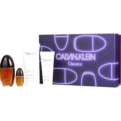 #ad #ad Obsession Perfume Set Eau De Parfum Spray 3.4 oz amp; Body Lotion 6.7 oz amp; Shower G $89.99