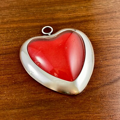 #ad RARE GORHAM STERLING SILVER PICTURE FRAME ORNAMENT PUFFY HEART NO MONOGRAM $94.50