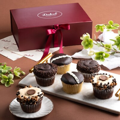 Dulcet Gift Baskets Chocolate Cupcake Sampler Gift Box 6 Count. $43.99