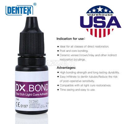 #ad USA DENTEX Dental Light Cure Dentin Enamel Resin Bonding Adhesive DX.BOND V 5ml $88.22