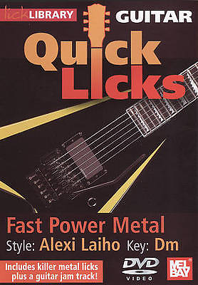 #ad Lick Library: Guitar Quick Licks Alexi Laiho Fast Power Metal DVD 2009 Andy $19.99