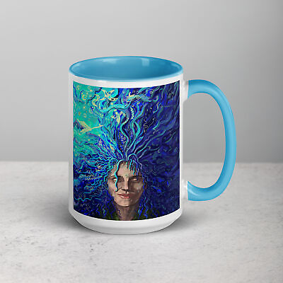 #ad Mug with Color Inside with a print of my painting quot;Sound in silencequot; $48.00