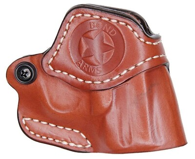 #ad Bond Arms Leather Crossdraw Holster fits 3quot; Barrel Guns w Trigger Guard Tan $64.99