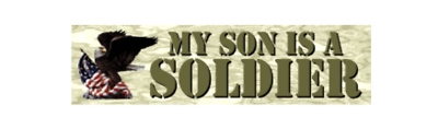 #ad 6quot; us military my son is a soldier bumper sticker decal usa made $26.99