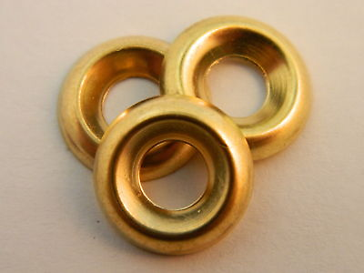 #ad #8 Brass Finishing Cup Washer Qty 50 $13.94