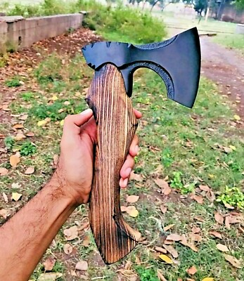 MDM Custom Hand Forge Woman Viking Axe Kitchen Axe Gift Pack Hunting Camping AX $79.00