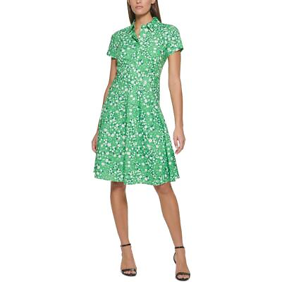 Tommy Hilfiger Womens Floral Print Knee Length Shirtdress BHFO 9212 $49.39