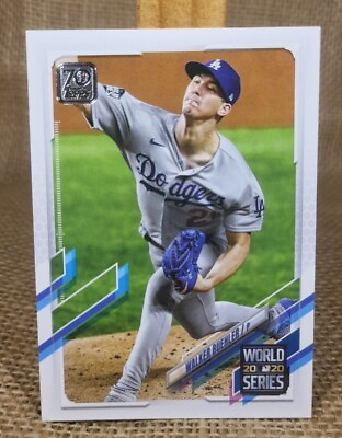 #ad 2021 Topps Series 1 Walker Buehler World Series Baseball Card #44 Dodgers $0.99