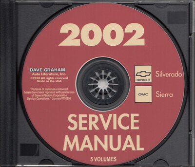 #ad 2002 Silverado Sierra Shop Manual Set CD Chevy Pickup Truck GMC Service Repair $29.94