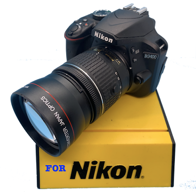 #ad HD 2X ZOOM Telephoto Lens for Nikon AF S DX NIKKOR 18 55mm f 3.5 5.6G VR II Lens $34.16