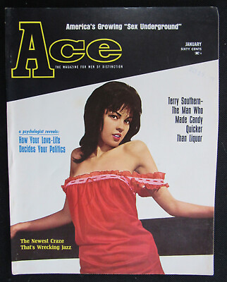 #ad ACE Magazine 1 1965 HIGH GRADE Terry Southern DISCOTHQUES Pin Ups Nude $120.00