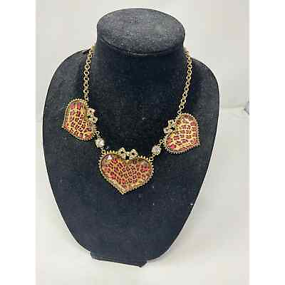 #ad Betsey Johnson Heart Necklace set $85.00
