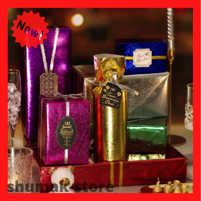 Glitter Wrapping Paper Christmas Gift Wedding Flower Packaging Solid Metal Color $10.97