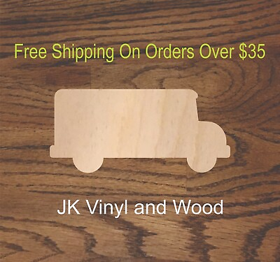 #ad Bus School Laser Cut Wood Wood Cutout Crafting Supply Craft A185 $69.29