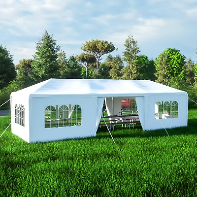 #ad 10#x27;x30#x27; Party Tent Outdoor Gazebo Wedding Tent Canopy Heavy duty Pavilion $115.99