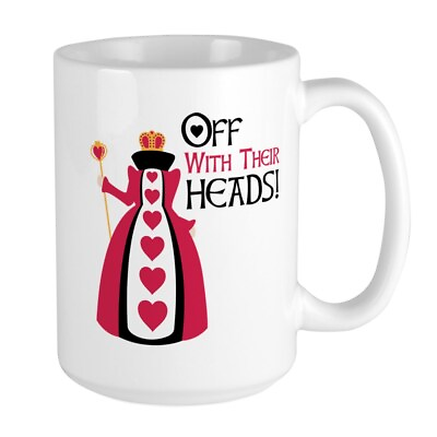 #ad CafePress OFF WITH THEIR HEADS Mugs Large Mug 1222575956 $20.99