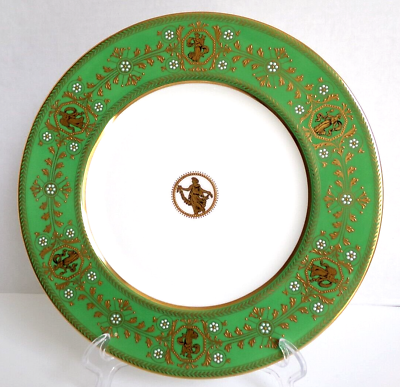 #ad Very Rare Antique Wedgwood Astbury Green Dinner Plate Backstamp 1930s 10.75quot; $250.00