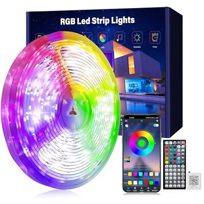 #ad Ledagic Led Lights for Bedroom 100ft 1 Rolls of 100ft Music Sync Color Changi... $14.13