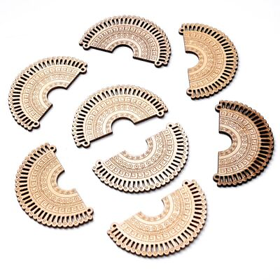 #ad Wooden Crafting Pieces Semi Circle Shape Style Design Use For Crafts Accessories $18.69
