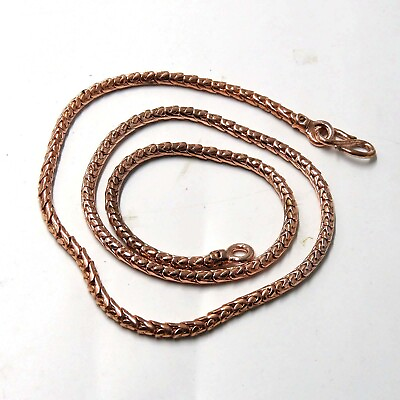 #ad Copper Necklace Chain For Men Or Women Antique And Round Soldered Chain $12.99