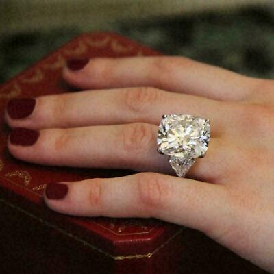 #ad 4 Carat Cushion Cut Moissanite Gorgeous Engagement Ring Solid 14K White Gold $383.34