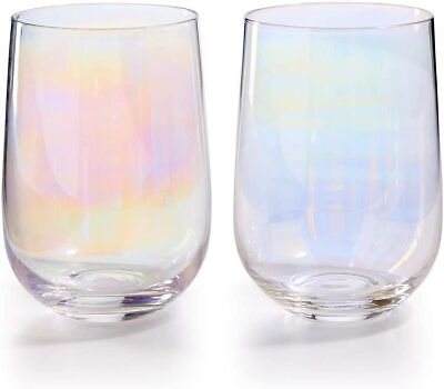 #ad The Cellar Iridescent Stemless Glasses Set of 4 $29.90