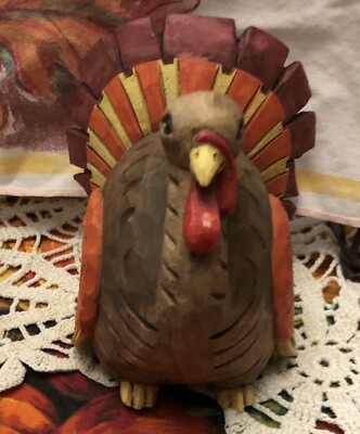 #ad Vintage Thanksgiving Turkey Midwest Cannon Falls Resin 3.5” *read description $12.99