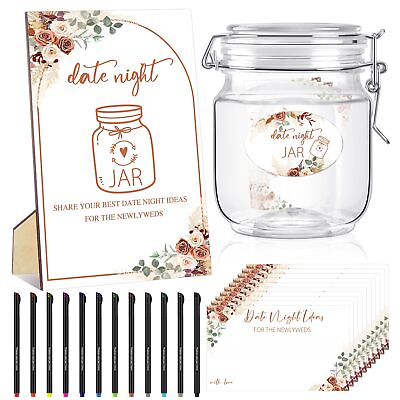 #ad 76 Pcs Bridal Shower Decor Including Date Night Game for The Newlyweds Weddin... $27.67