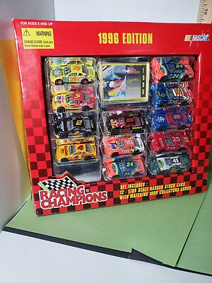 #ad RACING CHAMPIONS 1996 1 64 SCALE MIRROR BACK 12 CAR EDITION $19.99