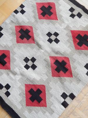 #ad ANTIQUE CLEAN NICE NAVAJO INDIAN CRYSTAL TRADING POST WEAVING RUG 30x37quot; $348.65