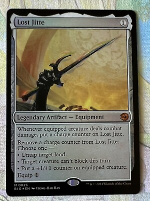 #ad MTG Lost Jitte FOIL Outlaws of Thunder Junction The Big Score NM Magic Card $17.99