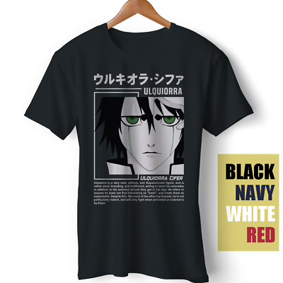 #ad BOUNTEES T Shirt Ulquiorra Cifer Bleach Anime Ichigo Nel Tu Wibu Funny Gift Tee $22.50