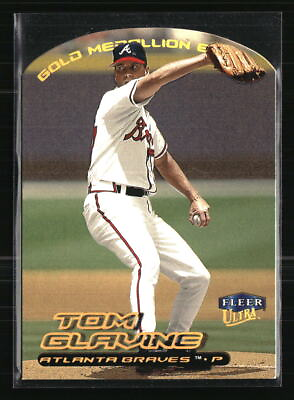 #ad Tom Glavine 2000 Ultra Gold Medallion #87G Baseball Card $1.89