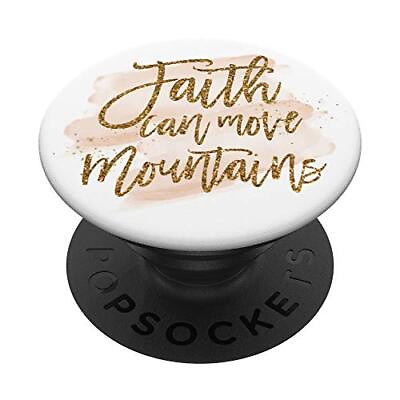 Faith Can Move Mountains Quote Spiritual Women Girls Teens Fits PopGr $33.32