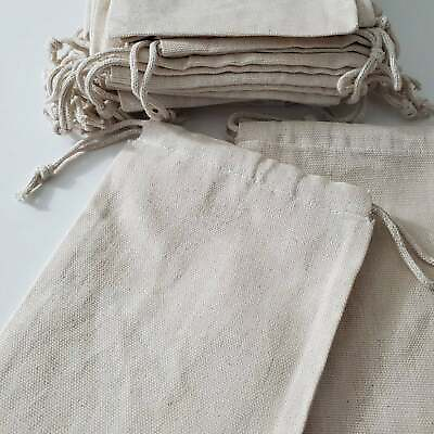 #ad Biglotbags Premium Canvas Cotton Double Drawstring Reusable Muslin Bags $66.99