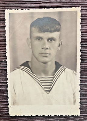 #ad 1954s Sailor Black Sea Fleet Soviet Russia Old photo Red Army Men Soviet army $11.00