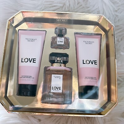 #ad #ad Victoria#x27;s Secret LOVE EDP Gift Set 1.7 oz 0.25oz spray lotion amp; wash gel $69.00
