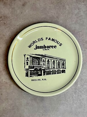 #ad Vintage Plate WORLDS FAMOUS JAMBOREE Wheeling WV $10.98