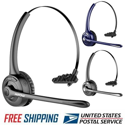 #ad Mpow Bluetooth Headphone Headset Wireless Earphone Driver Truck Noise Cancelling $20.99